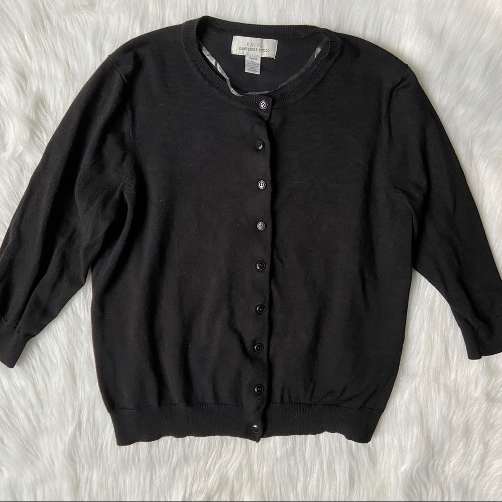 Knit by Hampshire Studio Short Sleeve Cardigan